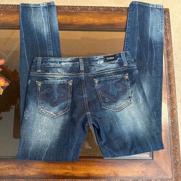 Women’s BeRock for Express Skinny Jeans  Size 8 - Picture 2 of 4